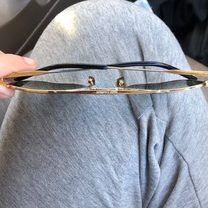 St Laurent gold aviator metal sunglasses